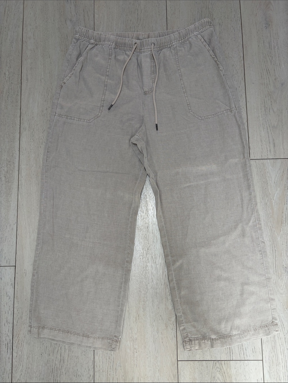 Splendid Neutral Taupe Elastic Waist Pants